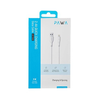 کابل شارژ USB به لایتنینگ 2.4A پاوا مدل PW-3PVCATOL - 01