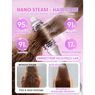 برس گرد بخار دار شیگلم مدل Hydra Shot Steam Blowout Brush Pro - 02