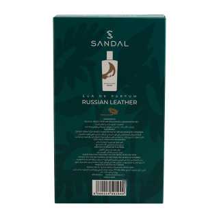 عطر جیبی زنانه و مردانه مدل Russian Leather حجم 50 میلی لیتر صندل - 04