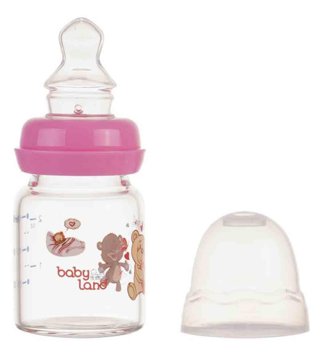 شیشه شیرخوری فاقد BPA کد 438 حجم 60 میل بی بی لند نمای ۲