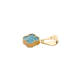 آویز گردنبند طلا 18 عیار زنانه طرح ونکلیف کد MM2260 - 03