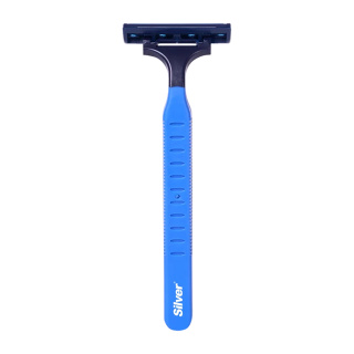خودتراش مردانه مدل Rubber Grip بسته 5 عددی سیلور - 02