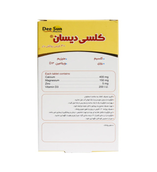 قرص دی سان فارما مدل Calci Deesun بسته 30 عددی - 02