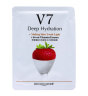 ماسک ورقه ای آبرسان قوی v7 حاوی عصاره توت فرنگی وزن 30 گرم