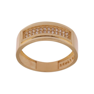 ست حلقه طلا 18 عیار زنانه و مردانه مدل MR1359 - 01