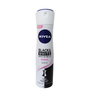 اسپری ضد تعریق زنانه مدل Black And White Invisible Clear حجم 150میل نیوا