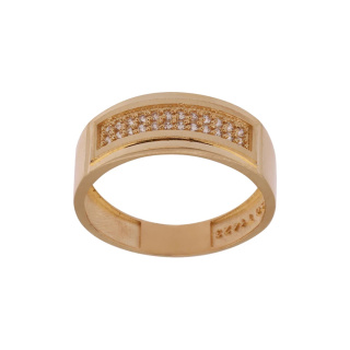 ست حلقه طلا 18 عیار زنانه و مردانه مدل MR1359 - 06