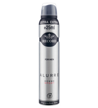 اسپری دئودورانت مردانه Alurre Homme Sport حجم 225میل رکورد