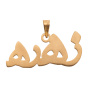 آویز گردنبند طلا 18 عیار زنانه مدل MN0166