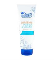 ماسک مو هد اند شولدر مدل Supreme Purifica And Volume مناسب انواع مو حجم 220 میلی لیتر