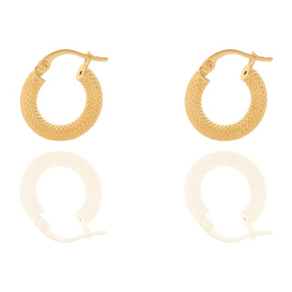 گوشواره طلا 18 عیار حلقه ای کدE1744 میوگلد