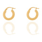 گوشواره طلا 18 عیار حلقه ای کدE1744