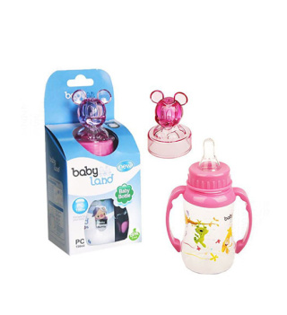 شیرخوری عروسکی فندقی 150میل PP بسته بندی جعبه کارتن مدل 242 بی بی لند - 01