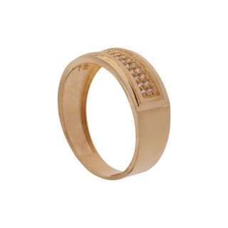 ست حلقه طلا 18 عیار زنانه و مردانه مدل MR1359 - 03