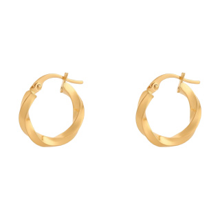 گوشواره طلا 18عیار مدل حلقه ای