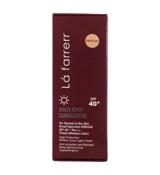 کرم ضد آفتاب و ضد لک رنگی لافارر مدل SPF40 مناسب پوست نرمال و خشک حجم 40 میلی لیتر - 06