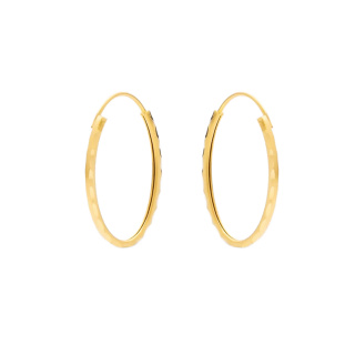 گوشواره حلقه ای طلا 18 عیار زنانه مدل ME1249 مهر گالری - 01