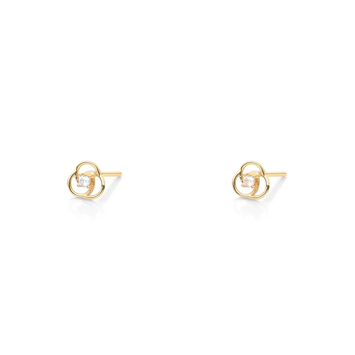 گوشواره طلا 18 عیار مدل ژینا