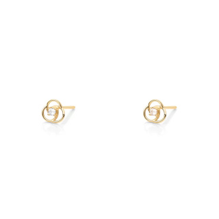 گوشواره طلا 18 عیار مدل ژینا