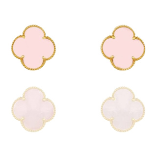 گوشواره طلا 18 عیار ون کلیف کوچک کدE1738 میوگلد - 01
