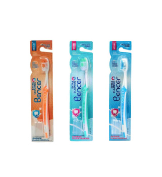 مسواک مدل Extra Cleaning با برس متوسط کد 706 ارسال با رنگ رندوم بنسر