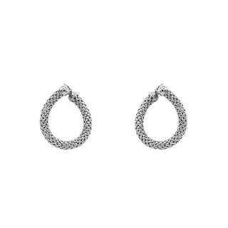 گوشواره طلا 18 عیار مدل جسیکا سفید