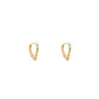 گوشواره طلا 18 عیار مدل اشک نیزه ای