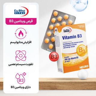 قرص ویتامین B3 بسته 60 عددی یوروویتال - 02