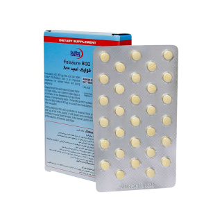 قرص فولیک اسید 800 میکرو گرم بسته 60 عددی یوروویتال - 01