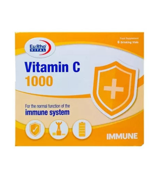 ویال خوراکی ویتامین C1000 میلی گرم 6 عدد یوروویتال - 01