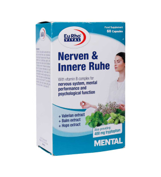 کپسول گیاهی یوروویتال مدل Nerven And Innere Ruhe بسته 60 عددی
