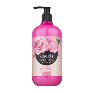 شامپو بدن نیوتیس مدل Pink Rose مناسب انواع پوست حجم 1000 میلی لیتر