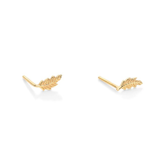 گوشواره طلا 18 عیار مدل پر زرین
