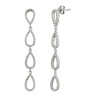 گوشواره نقره طرح اشک