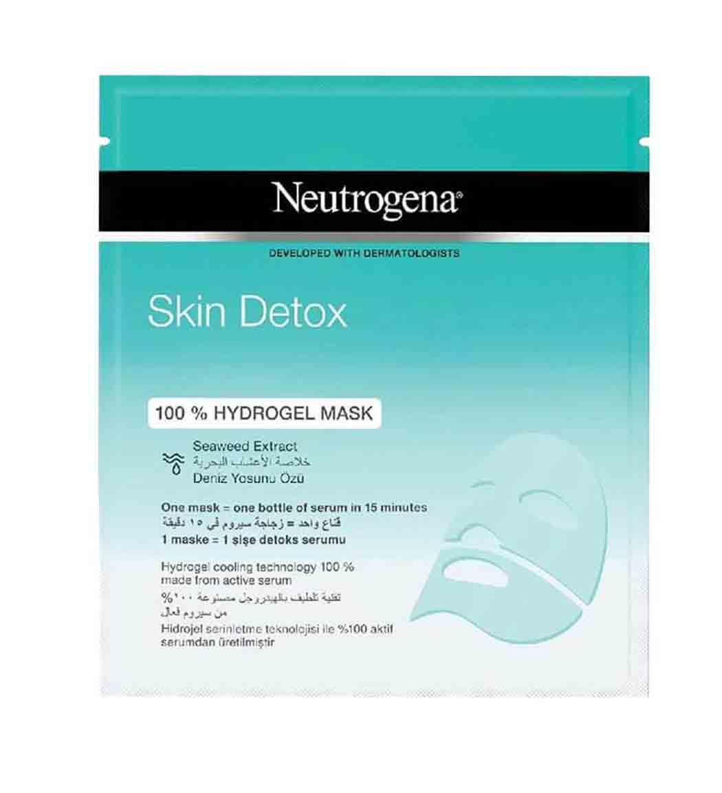 ماسک ورقه ای سم زدا SKIN DETOX بسته تک عددی نوتروژینا نمای ۲