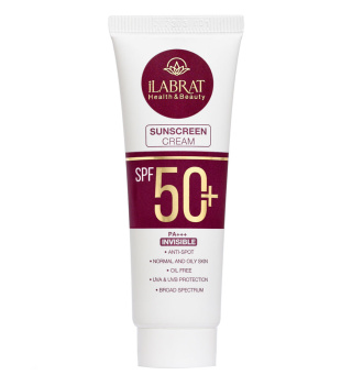 ضد آفتاب بی رنگ با SPF50 مناسب پوست چرب و نرمال حجم 40 میلی لیتر ایلابرت