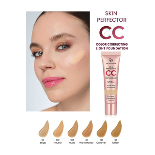 سی سی کرم با SPF50 کرم پودری گلدن رز حجم 30 میلی لیتر - 02