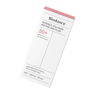 فلوئید ضد آفتاب نامرئی حاوی کلاژن و پپتاید با SPF50 حجم 50 میلی لیتر بایو دنس - 02