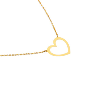گردنبند طلا 18 عیار زنانه با زنجیر حلقه ای (فلامینگو) مدل MM2177 - 02