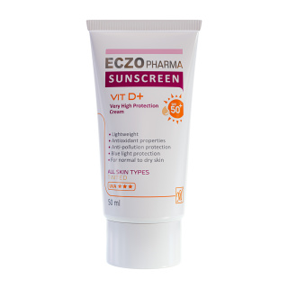 کرم محافظ آفتاب +SPF50 انواع پوست رنگی اگزو فارما 50 میلی لیتر مای فارما