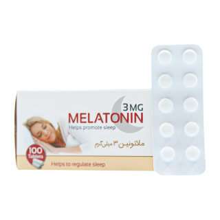 قرص ملاتونین 3 میلی گرم بسته 100 عددی اکسیر آفرین آریا - 01