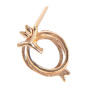 گوشواره طلا 18 عیار شاخه انار