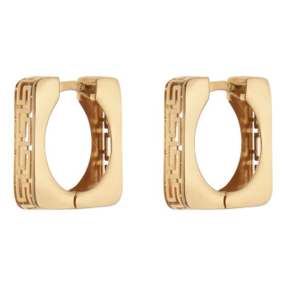 گوشواره حلقه ای طلا 18 عیار زنانه مدل ME1215