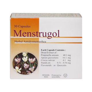 کپسول قاعدگی گل دارو مدل Menstrugol بسته 30 عددی - 02