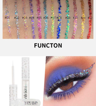 خط چشم رنگی هندیان مدل Glitter - 03