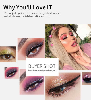 خط چشم رنگی هندیان مدل Glitter - 04