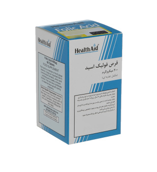 قرص فولیک اسید 400 میکرو گرم بسته 90 عدد هلث اید - 01