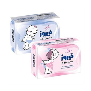 صابون بچه فیروز نارگیل 75 گرمی ارسال با رنگ رندوم - 02