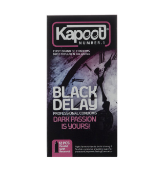 کاندوم Black Delay بسته 12 عددی کاپوت