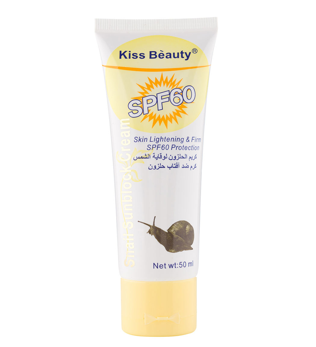 کرم ضد آفتاب کیس بیوتی حاوی عصاره حلزون با SPF60 حجم 50 میلی لیتر نمای ۲